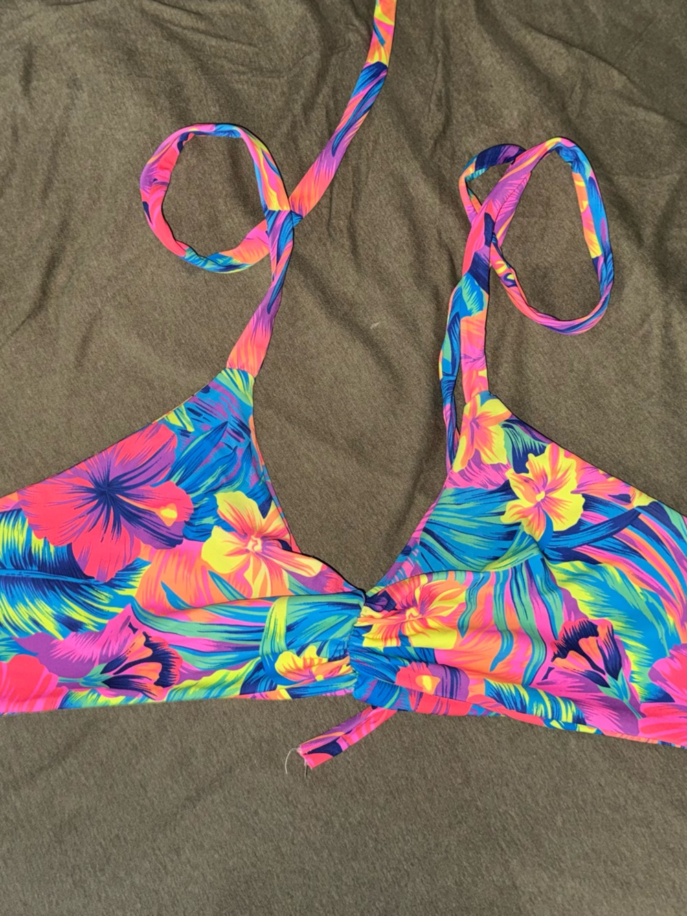 Fused Hawaii Vibrant Tropical Floral top